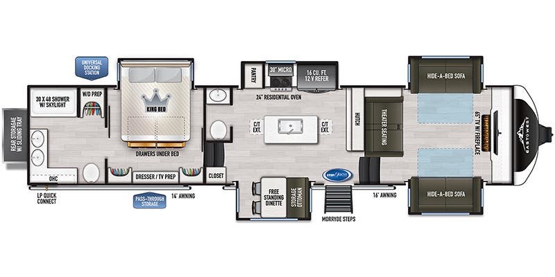 2023 EAST TO WEST RV AHARA 380FL